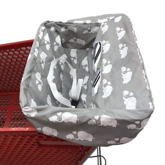 Gray Elephant Shopping Cart Cover - Picture 4 of 5